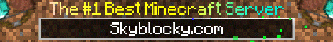Skyblocky #1 Skyblock Network! Minecraft server banner