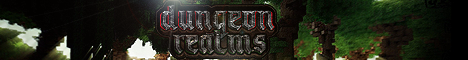 Dungeon Realms Minecraft server banner