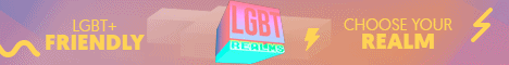 LGBT REALMS Minecraft server banner