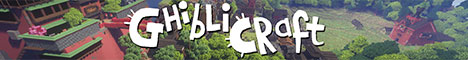 GhibliCraft 1.12.2 ★ YouTuber ★ Creative Minecraft server banner