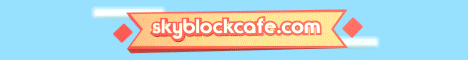 Skyblock Cafe Minecraft server banner