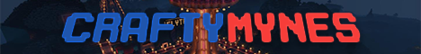 CraftyMynes Minecraft server banner